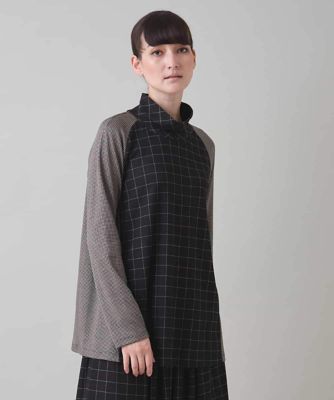 HIROKO KOSHINO ヒロココシノ ハイネックカットソー HKロゴハイネックインナープルオーバー／日本製／洗える