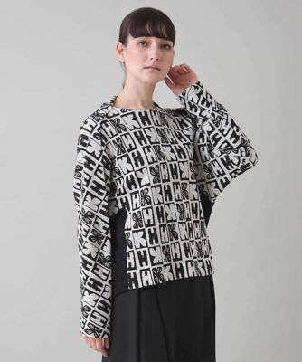 HIROKO KOSHINO (Women)/ヒロココシノ HKフラワーロゴジャカードニットプルオーバー/日本製 80アイボリー トップス【三越伊勢丹/公式】