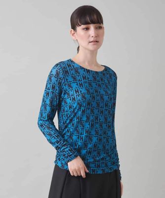 HKフラワーロゴプリントカットソー／日本製／洗える | HIROKO