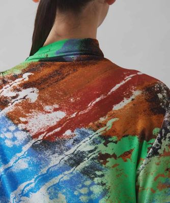 HIROKO KOSHINO / ヒロココシノ コレクションプリントハイネックプルオーバー /日本製/洗える コレクションプリントハイネックプルオーバー /日本製/洗える