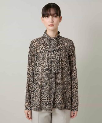 アートプリントボウタイブラウス／日本製／洗える | HIROKO KOSHINO