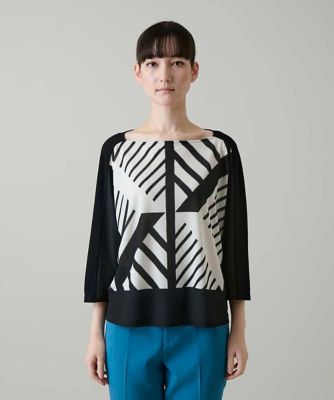 美品　HIROKO KOSHINO ヒロココシノ　カットソー　トップス　38 HIROKO KOSHINO（ヒロココシノ）のカットソー・Tシャツ｜おすすめから