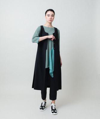 専用B923.慈雨【刺繍/変形◆チュニック】ヘム アシンメトリー グレー アシンメトリーチュールヘムデザインチュニック／日本製／洗える