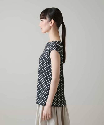 美品　KOHSHIN SATO カットソー ドットソフトチュールカットソー／日本製／洗える | HIROKO KOSHINO
