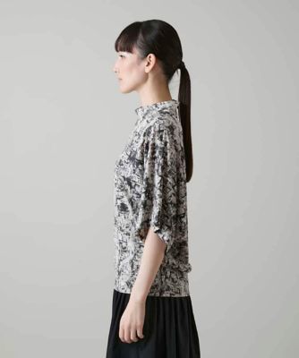 Tropiceye オリジナル アートプリント柄 カットソー トップス カットソー トップス オーバーサイズ Tシャツ 大きいサイズ ダシキ