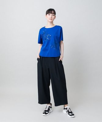 フラワーモチーフカットソー／日本製／洗える | HIROKO KOSHINO (Women