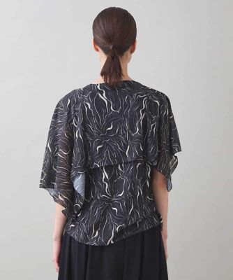 コシノヒロコ　黒襟ブラウス　定価42,900円 コシノヒロコ 黒襟ブラウス 定価42,900円 HIROKO KOSHINO