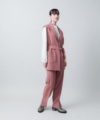 HIROKO. KOSHINOパンツスーツ サイドスリットストレートパンツ／日本製 | HIROKO KOSHINO (Women