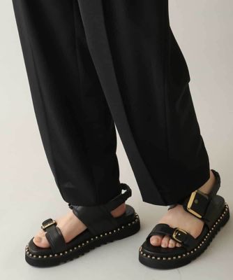 立体タックテーパードパンツ　／日本製