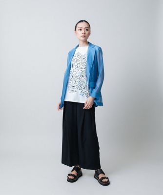 シフォンテーパードパンツ　／日本製