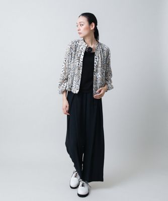 シフォンテーパードパンツ　／日本製