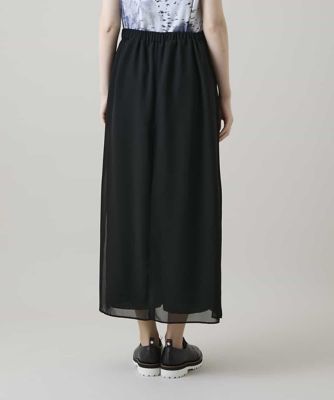 シフォンレイヤードデザインワイドパンツ ／日本製／洗える | HIROKO