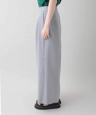 HIROKO KOSHINO ヒロココシノ 立体タック ワイドパンツ 38 ストレッチデニムワイドパンツ／日本製／洗える | TRUNK HIROKO
