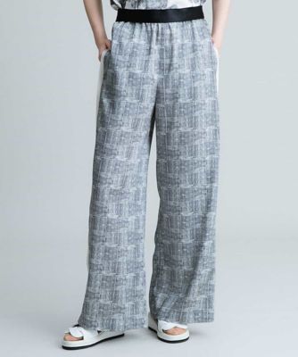 日本製】チェック柄プリントワイドパンツ | HIROKO KOSHINO (Women  