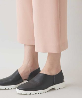 クロップドワイドストレッチパンツ／日本製