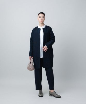 立体ワイドシルエットパンツ／日本製／洗える