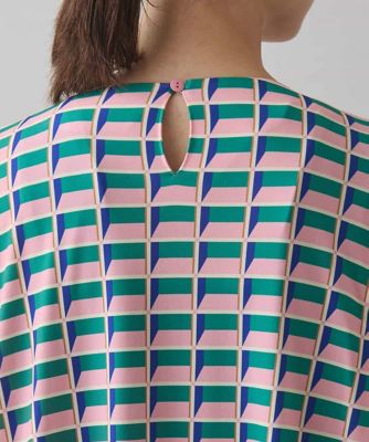 幾何学プリントベア天竺チュニック／日本製／洗える | HIROKO KOSHINO