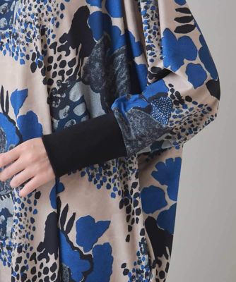 ヒロココシノ　ワンピース　アートプリントブルー ヒロココシノ ワンピース アートプリントブルー