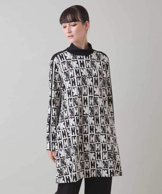 HIROKO KOSHINO 花柄チュニック 長袖 HIROKO KOSHINO 花柄チュニック 長袖
