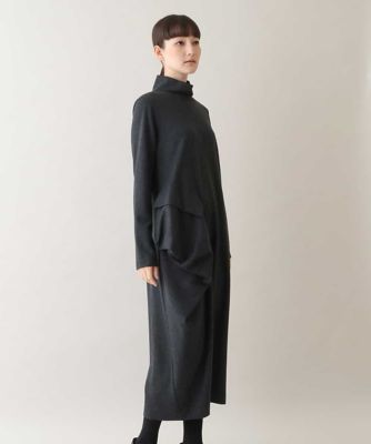 日本製】イレギュラーアクセントデザインワンピース | HIROKO KOSHINO 