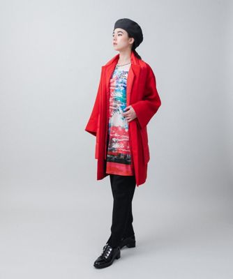 専用❗️【HIROKO KOSHINO　レア カラフル チュニック】コシノヒロコ 異素材コレクションプリントチュニック ／日本製／洗える