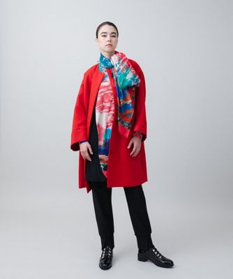 未使用級✨ ヒロココシノ アートプリントチュニック　近年モデル ストレッチ 40 未使用級✨ ヒロココシノ アートプリントチュニック 近年モデル