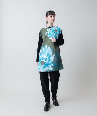 25SS HIROKO KOSHINO ヒロココシノ アートプリントプルオーバー アートフラワープリントプルオーバー | HIROKO KOSHINO (Women