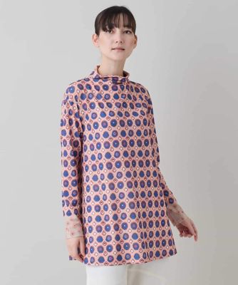ドットスクエアAラインデザインチュニック ／日本製／洗える | HIROKO