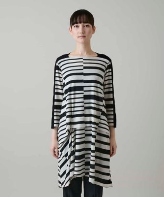 HIROKO KOSHINO 【美品・洗える】ジオメトリックパターンチュニック ジオメトリックプリントチュニック／日本製／洗える | HIROKO KOSHINO
