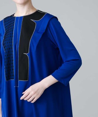 【日本製／洗える】パッチワークアレンジデザインチュニック