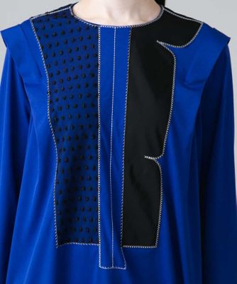 【日本製／洗える】パッチワークアレンジデザインチュニック