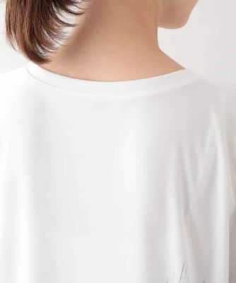墨絵プリントチュニックＴシャツ　／日本製／洗える