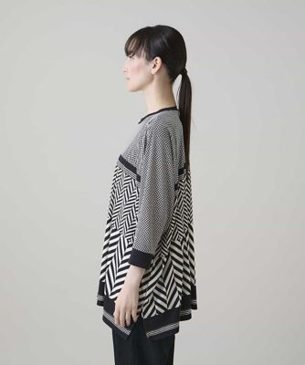 幾何柄プリントチュニック ／日本製／洗える | HIROKO KOSHINO (Women