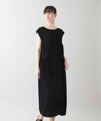 ラップギャザーワンピース／日本製／洗える
