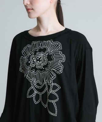 洗える／日本製】フラワークラフト刺繍チュニック | HIROKO KOSHINO 
