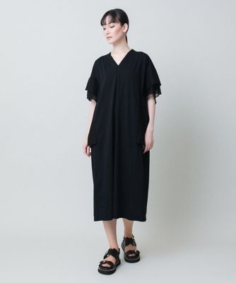 ＜HIROKO KOSHINO (Women)＞【ＵＶ／遮熱性】ウイングスリーブジャージーワンピース　／日本製／洗える