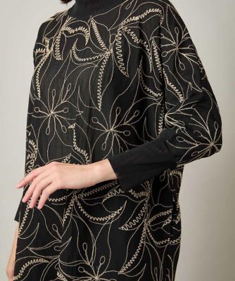 アラベスク刺繍デザインチュールチュニック ／日本製／洗える | HIROKO