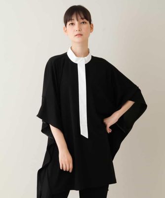 HIROKO KOSHINO ヒロココシノ　ポンチョデザインカットシャツ HIROKO KOSHINO ヒロココシノポンチョデザインカットシャツ