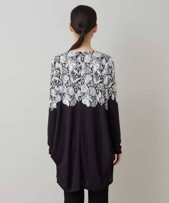 レースプリントチュニック／日本製／洗える | HIROKO KOSHINO (Women