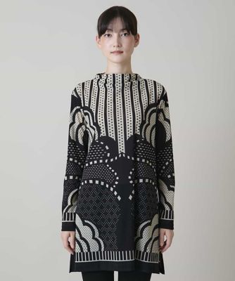 ジオメトリックアートチュールチュニック ／日本製／洗える | HIROKO