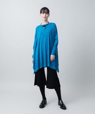 シームレスガーメントスクエアヘムチュニック／日本製／洗える