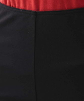 レーヨンポンチミドル丈フレアパンツ／日本製／洗える
