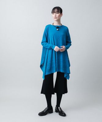 レーヨンポンチミドル丈フレアパンツ／日本製／洗える