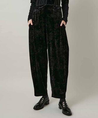 ＜HIROKO KOSHINO (Women)＞ベロアジャージーコクーンパンツ／日本製／洗える