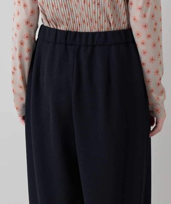 ジョーゼットジャージータックワイドパンツ ／日本製／洗える | HIROKO