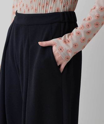 ジョーゼットジャージータックワイドパンツ ／日本製／洗える | HIROKO