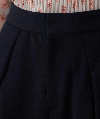 ジョーゼットジャージータックワイドパンツ ／日本製／洗える | HIROKO