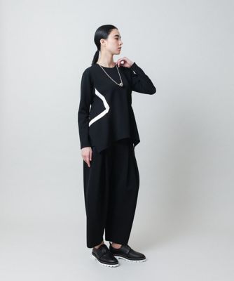 ジョーゼットジャージータックワイドパンツ ／日本製／洗える | HIROKO