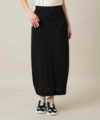 ＜HIROKO KOSHINO (Women)＞サイドタックジャージースカート　／日本製／洗える