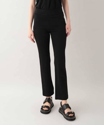＜HIROKO KOSHINO (Women)＞ドライポンチサイドスリットパンツ　／日本製／洗える